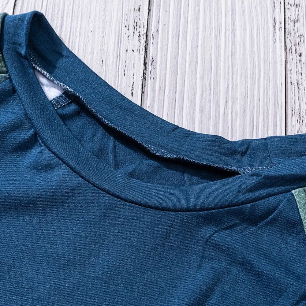 💜 New Navy Colorful Sleeves Top - Picture 9 of 9